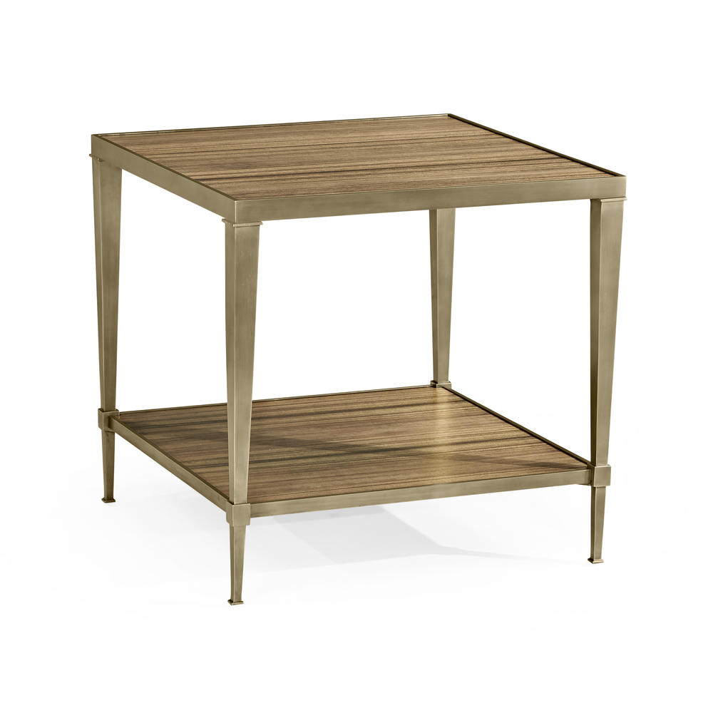 Hamilton Square Golden Amber Lamp Table