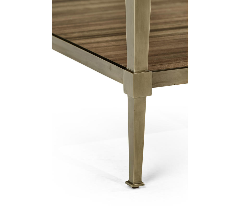 Hamilton Square Golden Amber Lamp Table