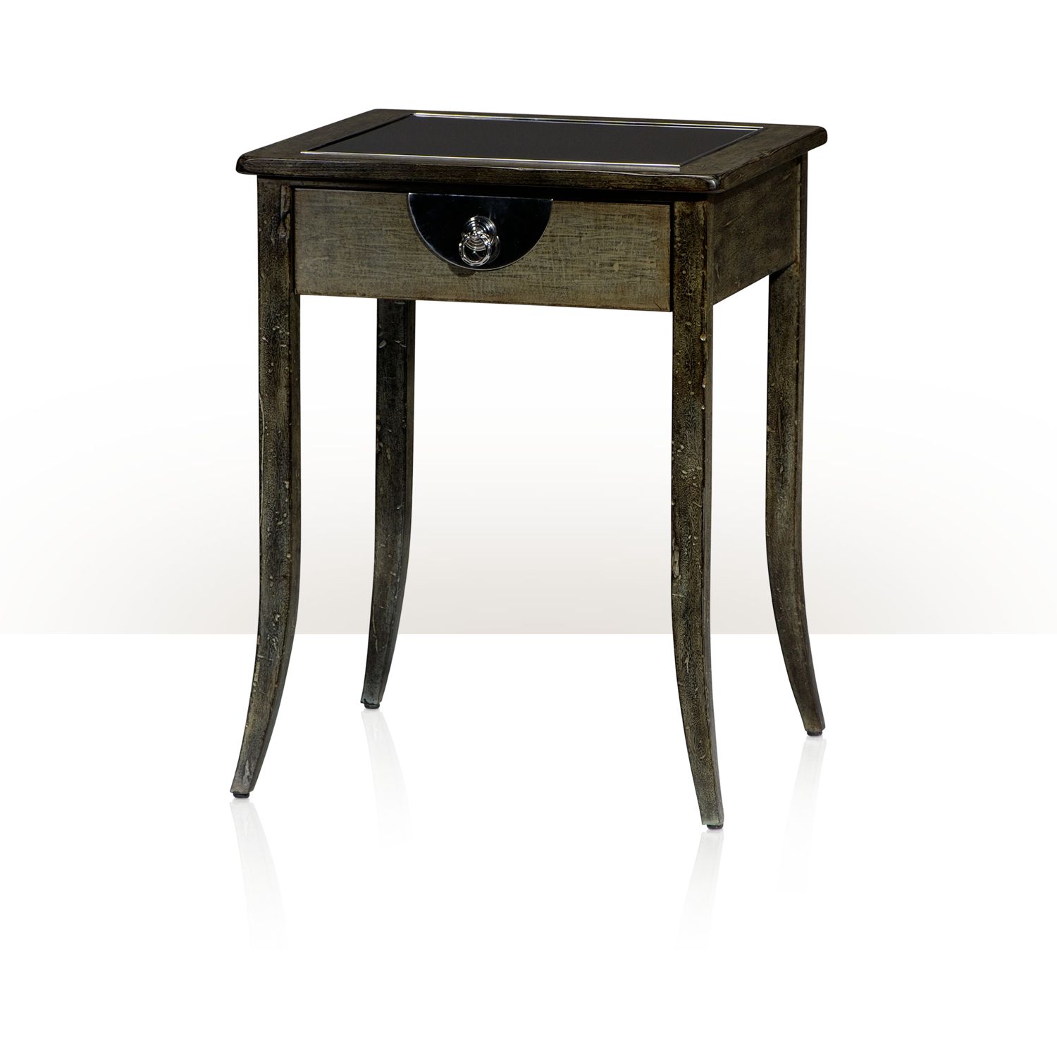 An Aegean finish lamp table