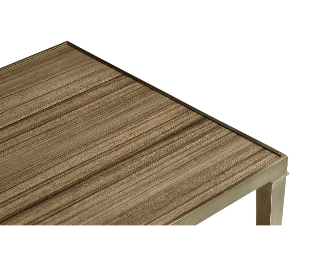 Hamilton Square Golden Amber Lamp Table